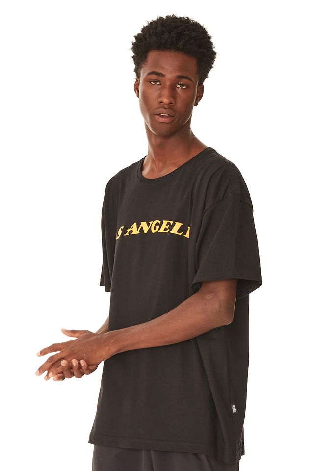 Camiseta-NBA-Plus-Size-Estampada-Los-Angeles-Lakers-Preta