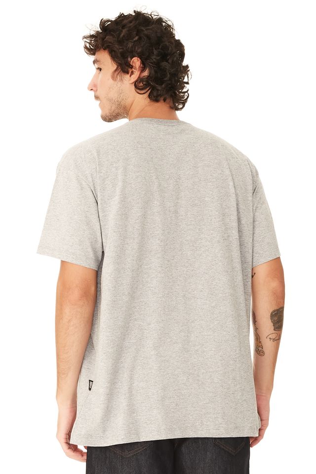 Camiseta-NBA-Plus-Size-Estampada-Los-Angeles-Lakers-Cinza-Mescla