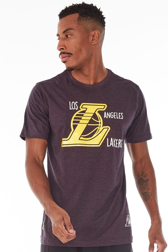 Camiseta-NBA-Especial-Los-Angeles-Lakers-Roxa-Mescla