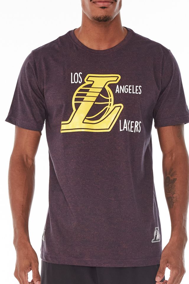 Camiseta-NBA-Especial-Los-Angeles-Lakers-Roxa-Mescla