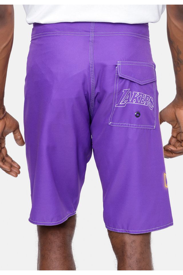 Boardshort-NBA-Blur-Logo-Los-Angeles-Lakers-Roxa