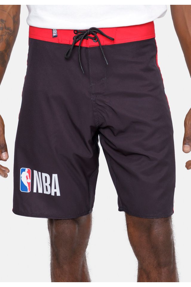 Boardshort-NBA-Logo-Team-Preto