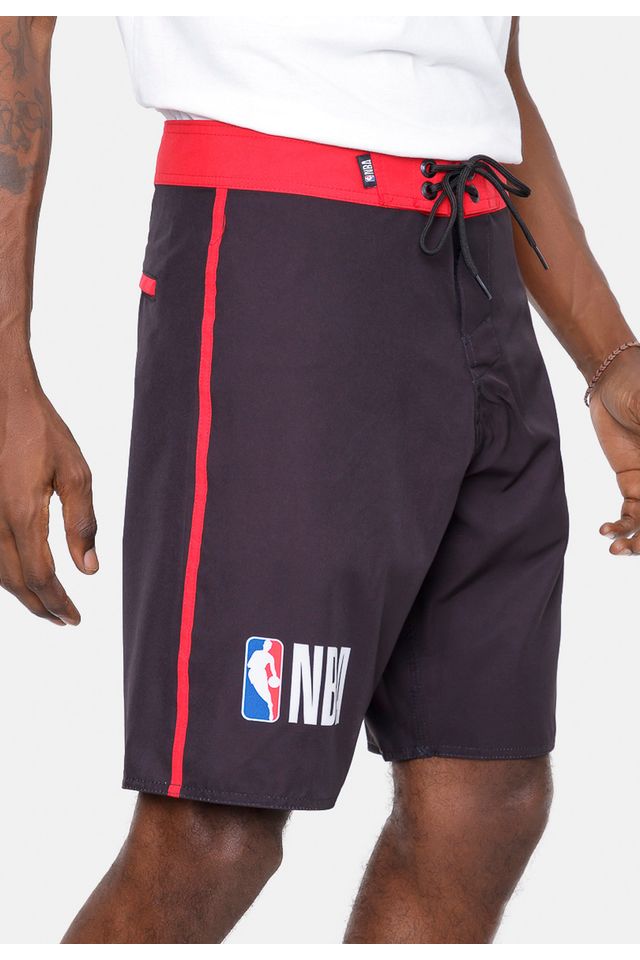 Boardshort-NBA-Logo-Team-Preto