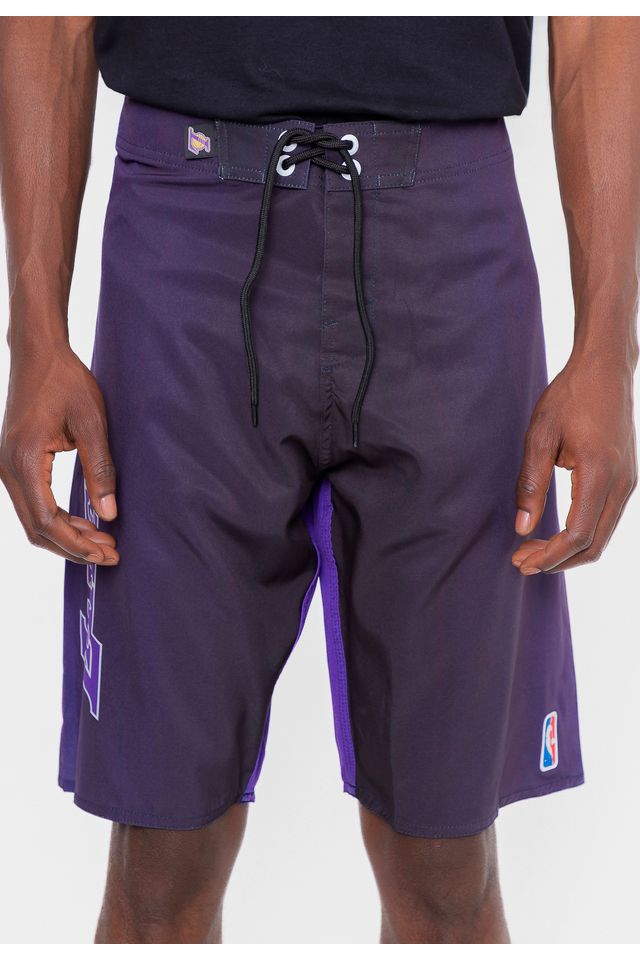 Boardshort-NBA-Gradient-Los-Angelels-Lakers-Preto