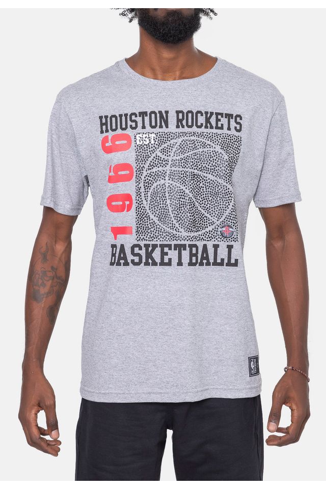 Camiseta-NBA-Since-Time-Houston-Rockets-Cinza-Mescla