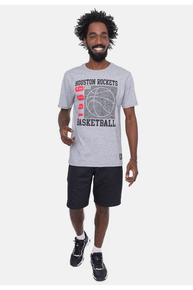 Camiseta-NBA-Since-Time-Houston-Rockets-Cinza-Mescla