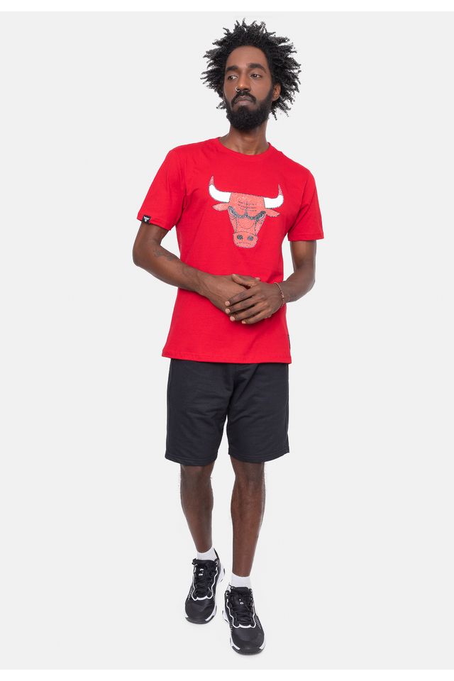 Camiseta-NBA-Logo-Esferas-Chicago-Bulls-Vermelha