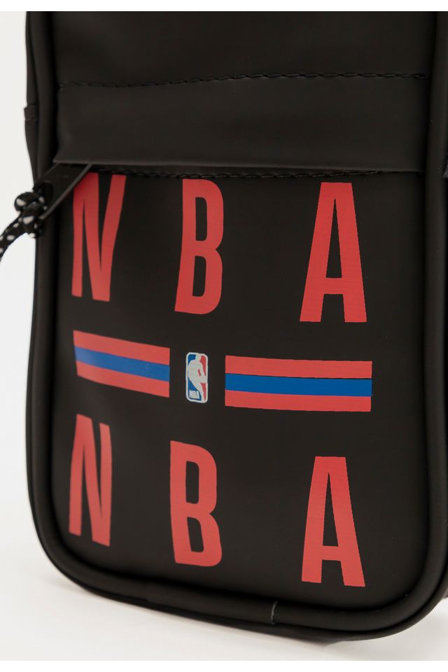 Bolsa-NBA-Shoulder-Bag-Estampada-Preta
