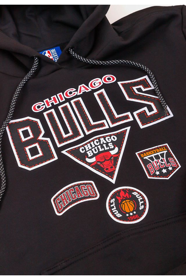 Moletom-NBA-Juvenil-Patches-Logo-Chicago-Bulls-Preto