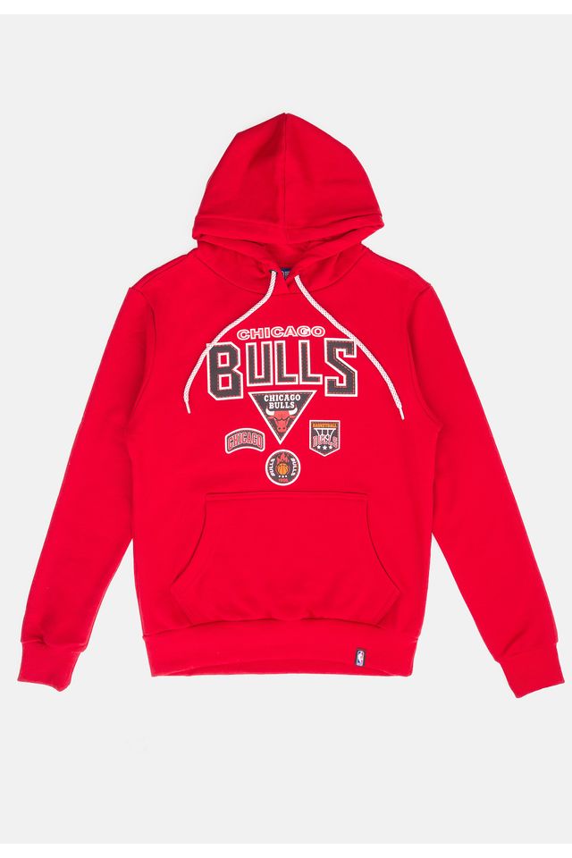 Moletom-NBA-Juvenil-Patches-Logo-Chicago-Bulls-Vermelho