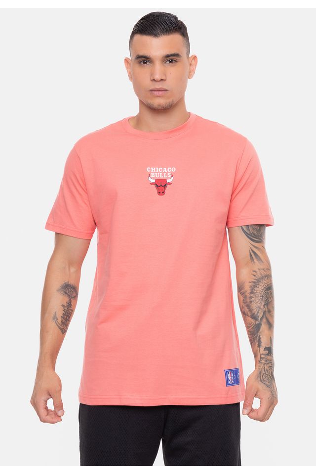 Camiseta-NBA-Mini-Logo-Soft-Chicago-Bulls-Rosa