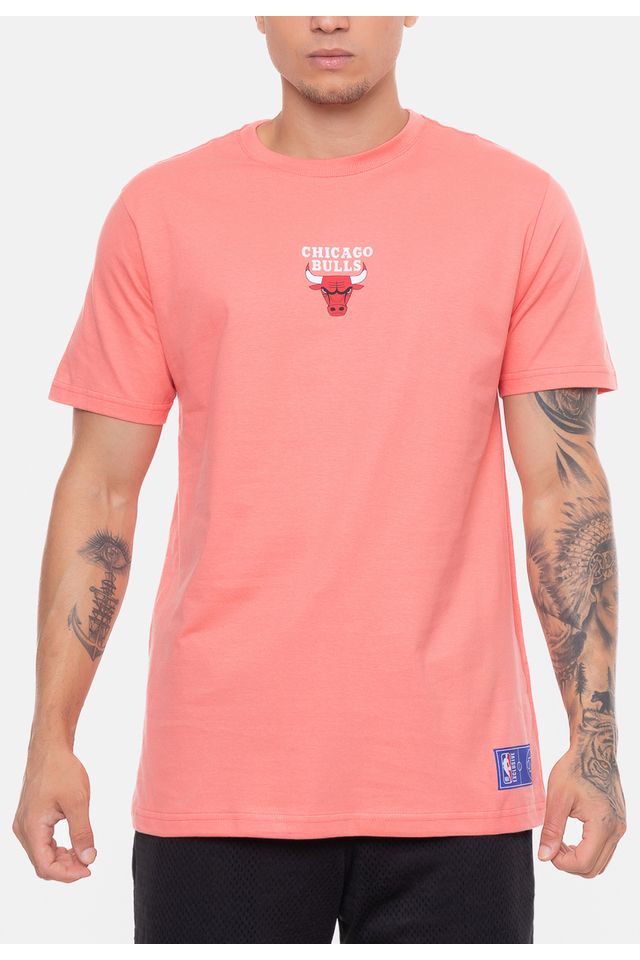 Camiseta-NBA-Mini-Logo-Soft-Chicago-Bulls-Rosa