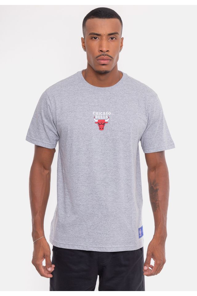 Camiseta-NBA-Mini-Logo-Soft-Chicago-Bulls-Cinza-Mescla