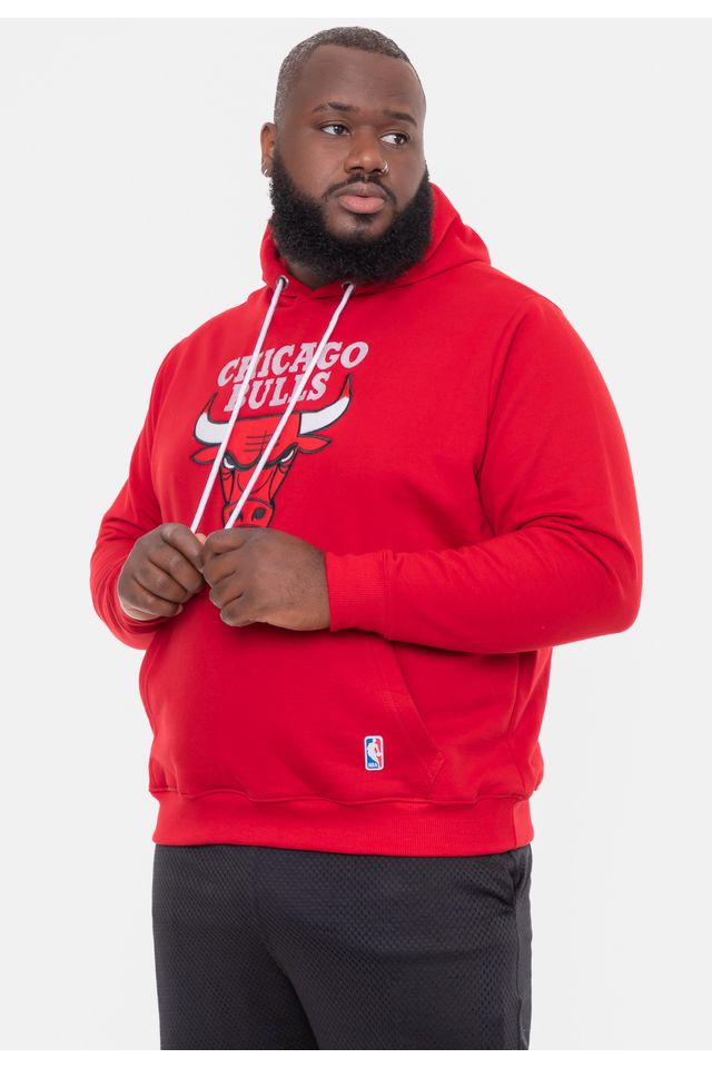 Moletom-NBA-Plus-Size-Com-Feltro-Logo-Chicago-Bulls-Vermelho