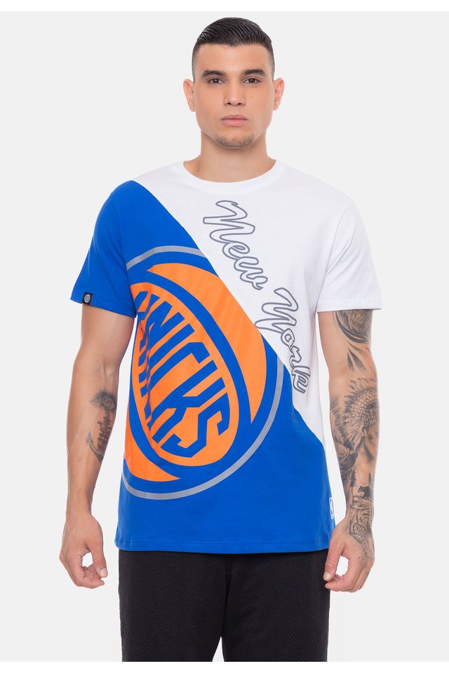 Camiseta-NBA-Wordmark-New-York-Knicks-Branca