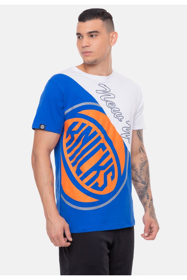 Camiseta-NBA-Wordmark-New-York-Knicks-Branca