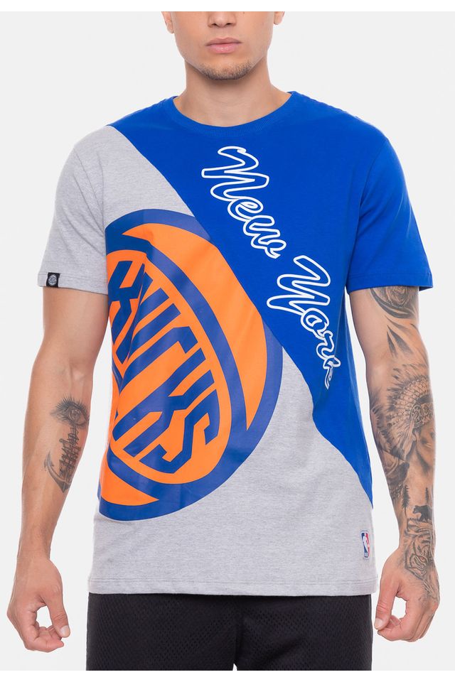 Camiseta-NBA-Wordmark-New-York-Knicks-Azul