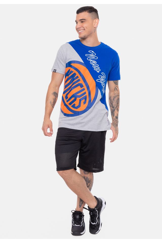 Camiseta-NBA-Wordmark-New-York-Knicks-Azul