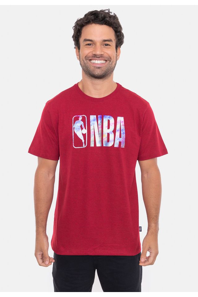 Camiseta-NBA-Galaxy-Vermelha-Mescla