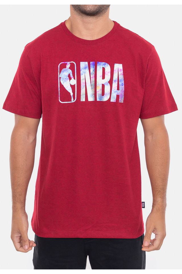 Camiseta-NBA-Galaxy-Vermelha-Mescla