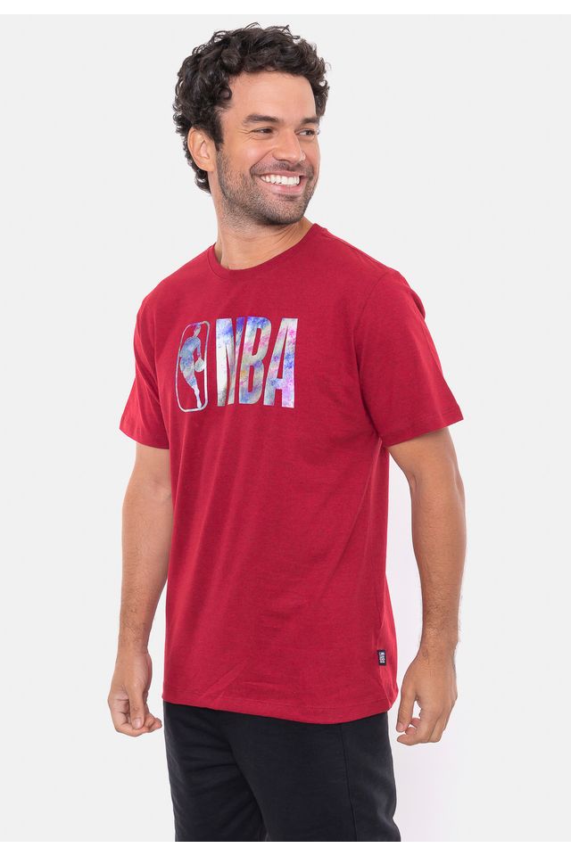 Camiseta-NBA-Galaxy-Vermelha-Mescla