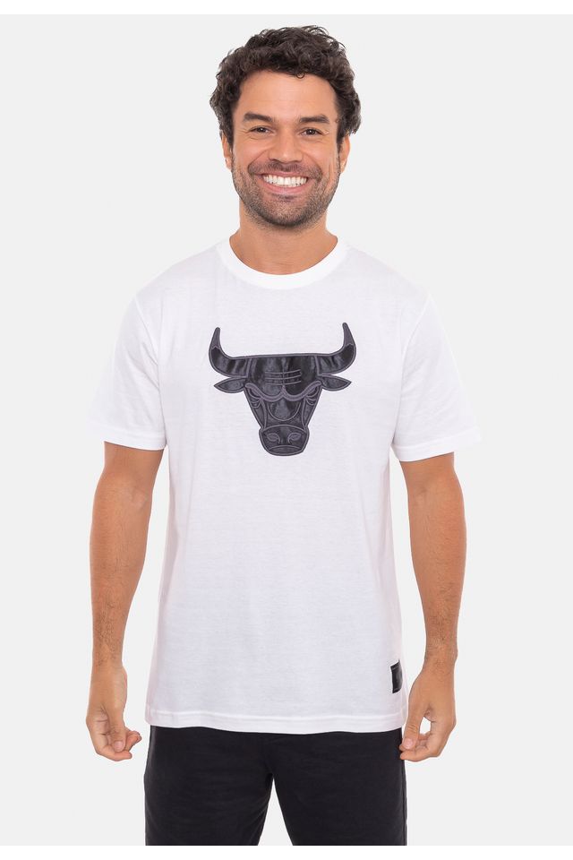 Camiseta-NBA-Estampada-Logo-Chicago-Bulls-Branca