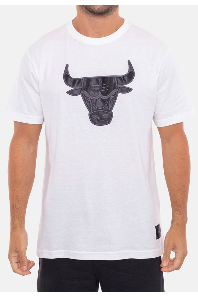 Camiseta-NBA-Estampada-Logo-Chicago-Bulls-Branca