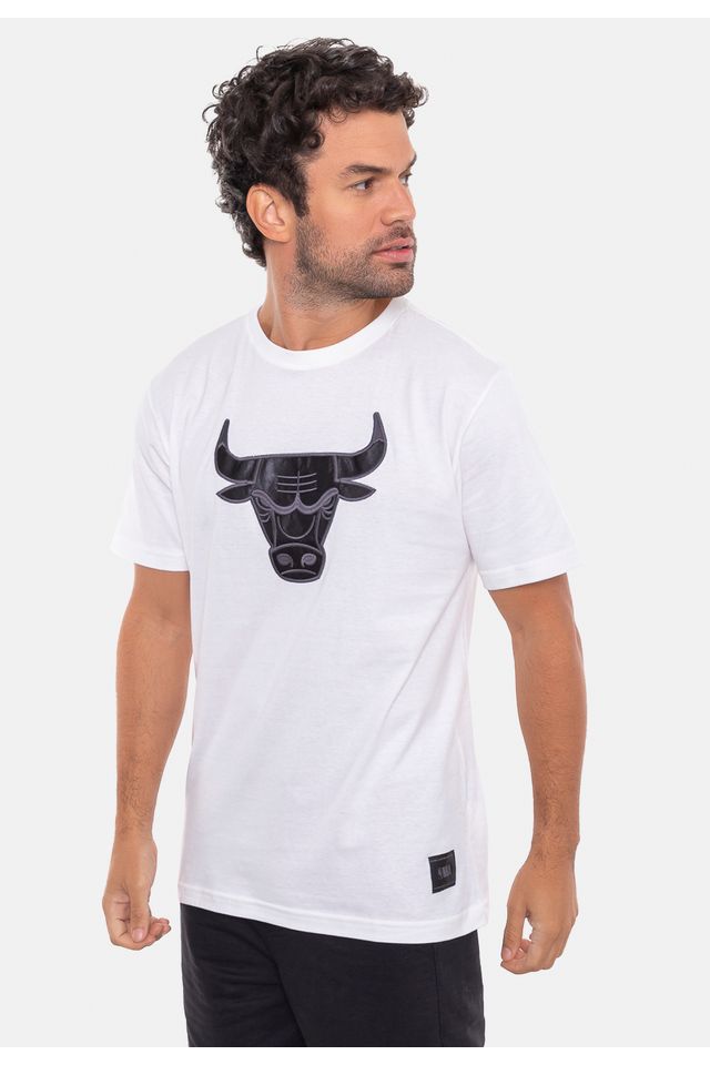 Camiseta-NBA-Estampada-Logo-Chicago-Bulls-Branca