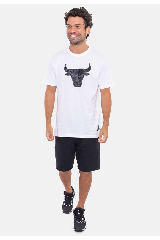 Camiseta-NBA-Estampada-Logo-Chicago-Bulls-Branca