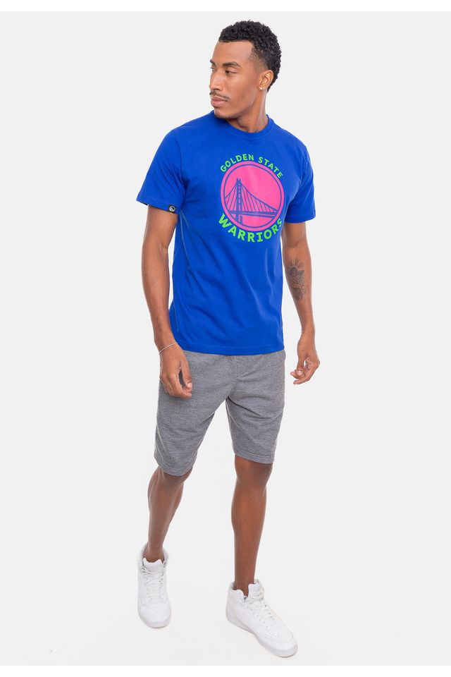 Camiseta-NBA-Neon-Colors-Golden-State-Warriors-Azul-Royal