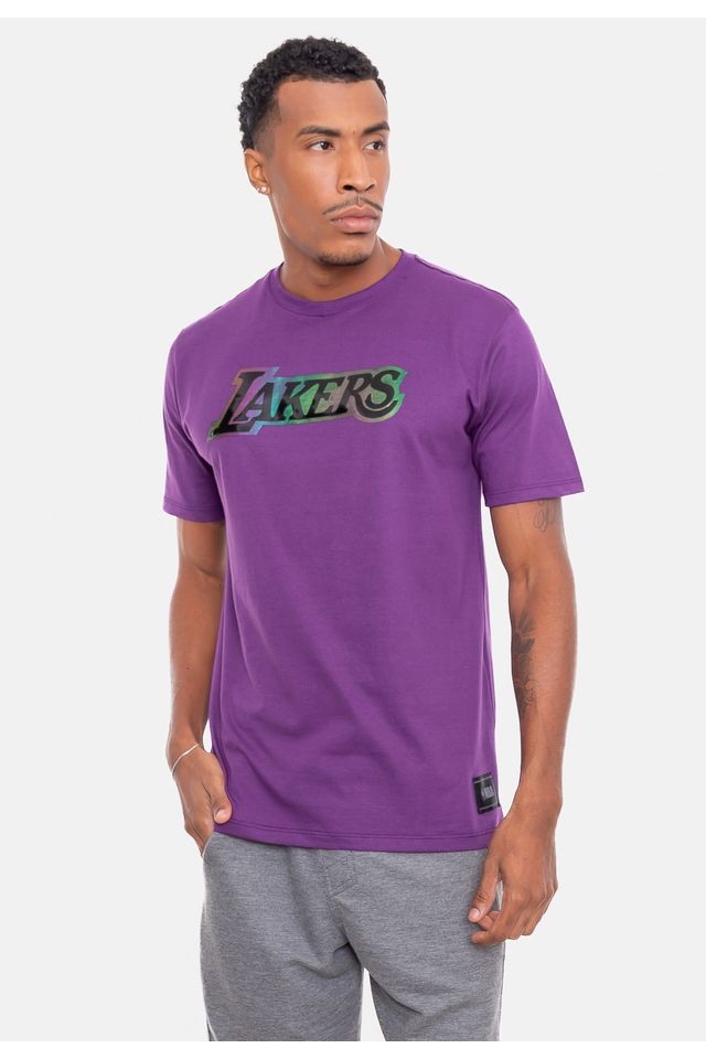 Camiseta-NBA-Holographic-Los-Angeles-Lakers-Roxa