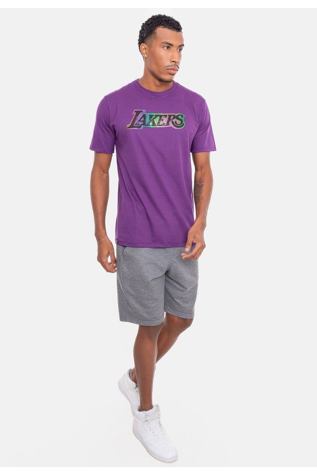 Camiseta-NBA-Holographic-Los-Angeles-Lakers-Roxa