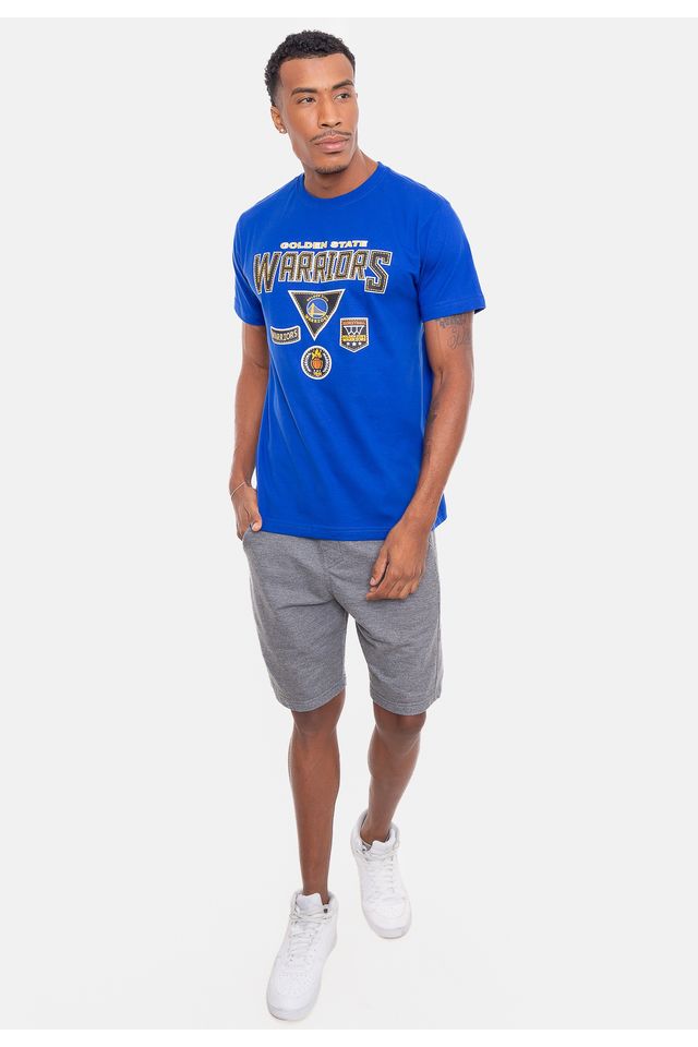 Camiseta-NBA-Patches-Logo-Golden-State-Warriors-Azul-Royal