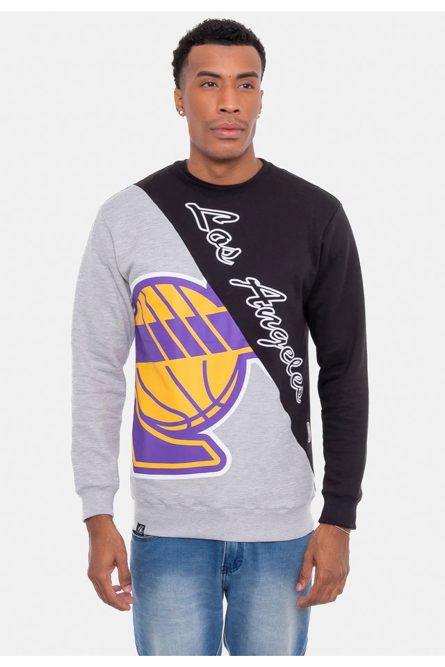 Moletom-NBA-Los-Angeles-Lakers-Preta