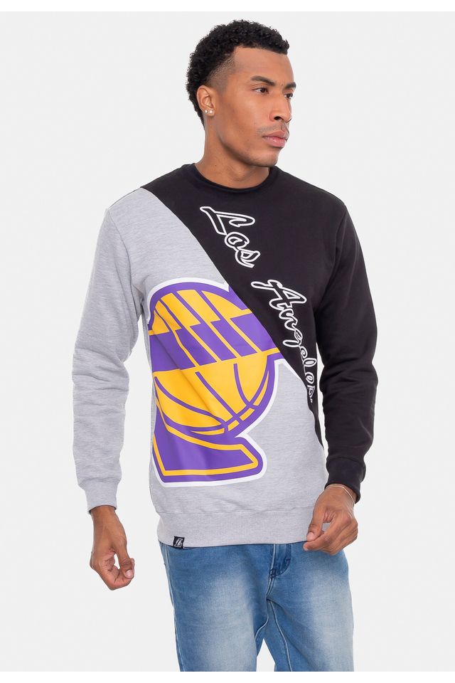 Moletom-NBA-Los-Angeles-Lakers-Preta