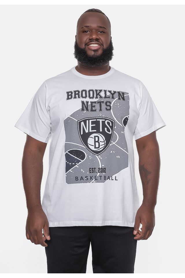 Camiseta-NBA-Plus-Size-Backcourt-Brooklyn-Nets-Branca-Off