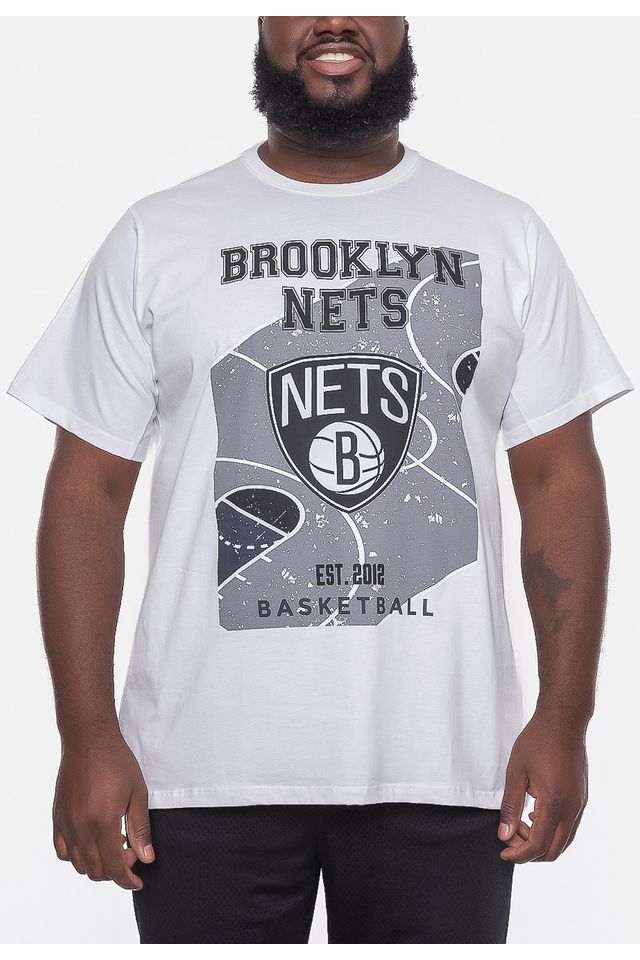 Camiseta-NBA-Plus-Size-Backcourt-Brooklyn-Nets-Branca-Off