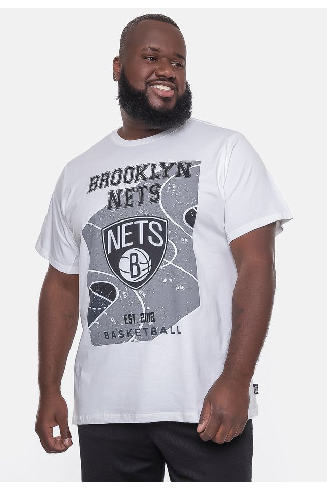 Camiseta-NBA-Plus-Size-Backcourt-Brooklyn-Nets-Branca-Off