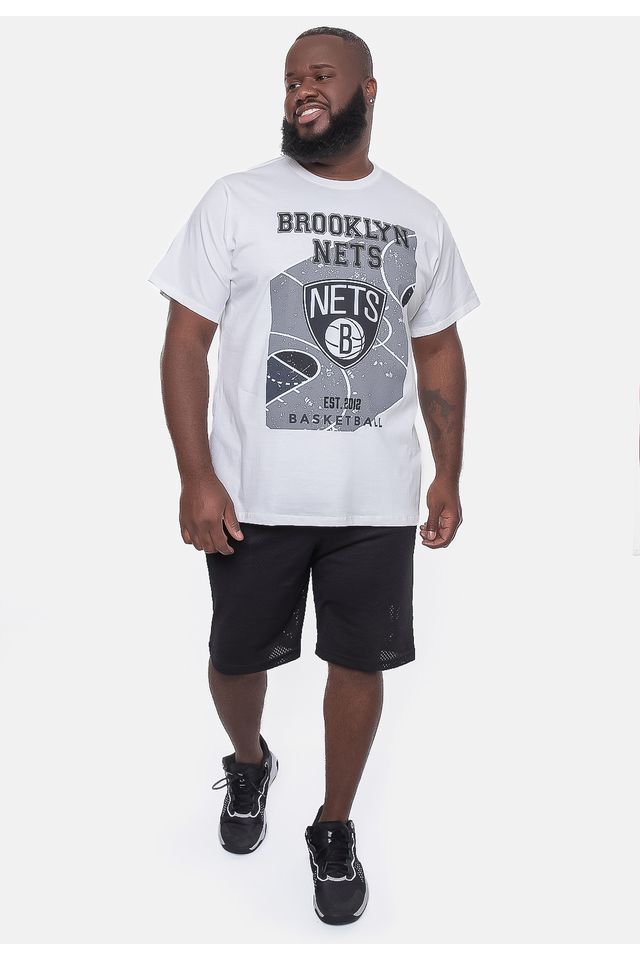 Camiseta-NBA-Plus-Size-Backcourt-Brooklyn-Nets-Branca-Off