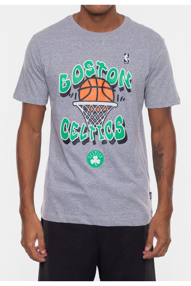 Camiseta-NBA-Basket-Boston-Celtics-Cinza