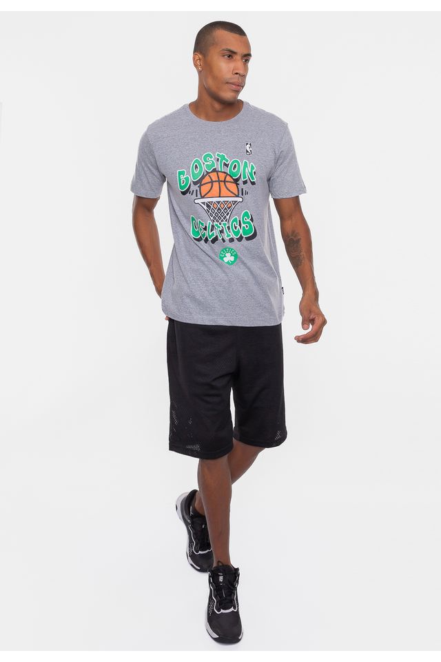 Camiseta-NBA-Basket-Boston-Celtics-Cinza