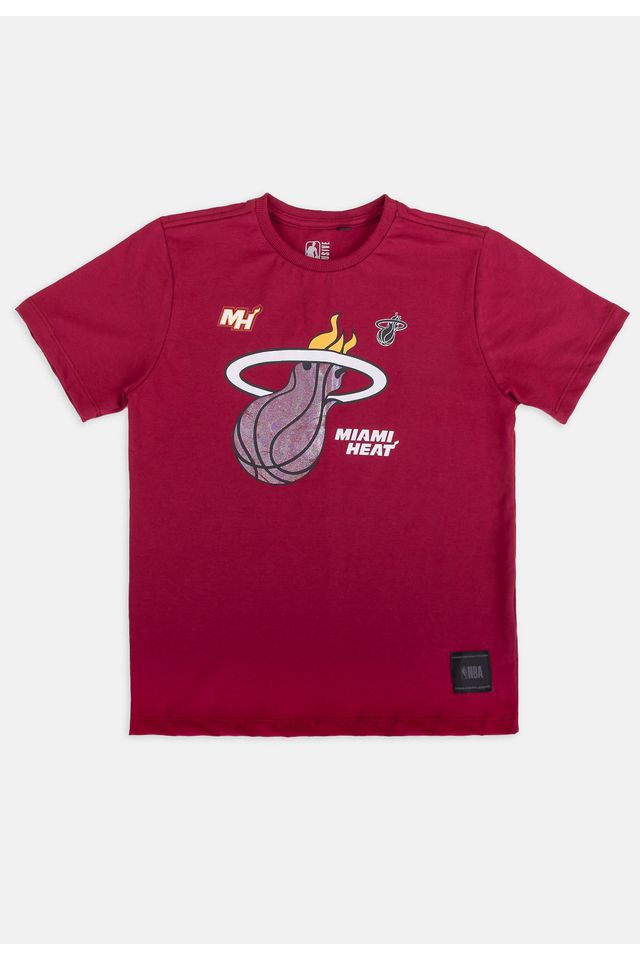 Camiseta-NBA-Rainbow-Miami-Heat-Vinho