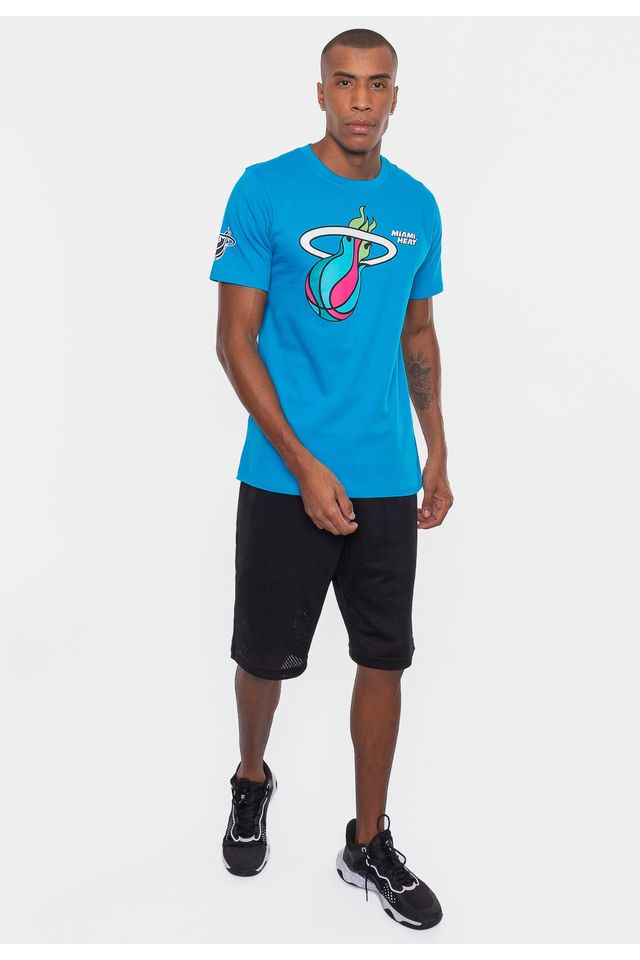 Camiseta-NBA-Sneakers-Miami-Heat-Azul-Reef-Blue