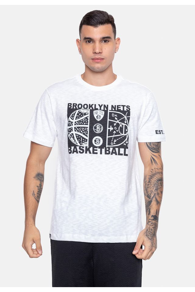 Camiseta-NBA-Straight-Up-Brooklyn-Nets-Off-White