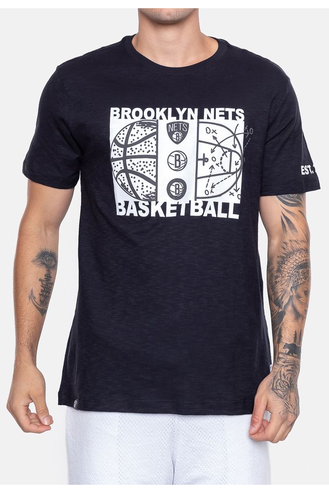 Camiseta-NBA-Straight-Up-Brooklyn-Nets-Preta