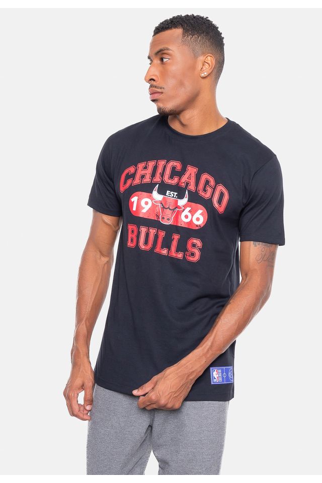 Camiseta-NBA-Club-Chicago-Bulls-Preta