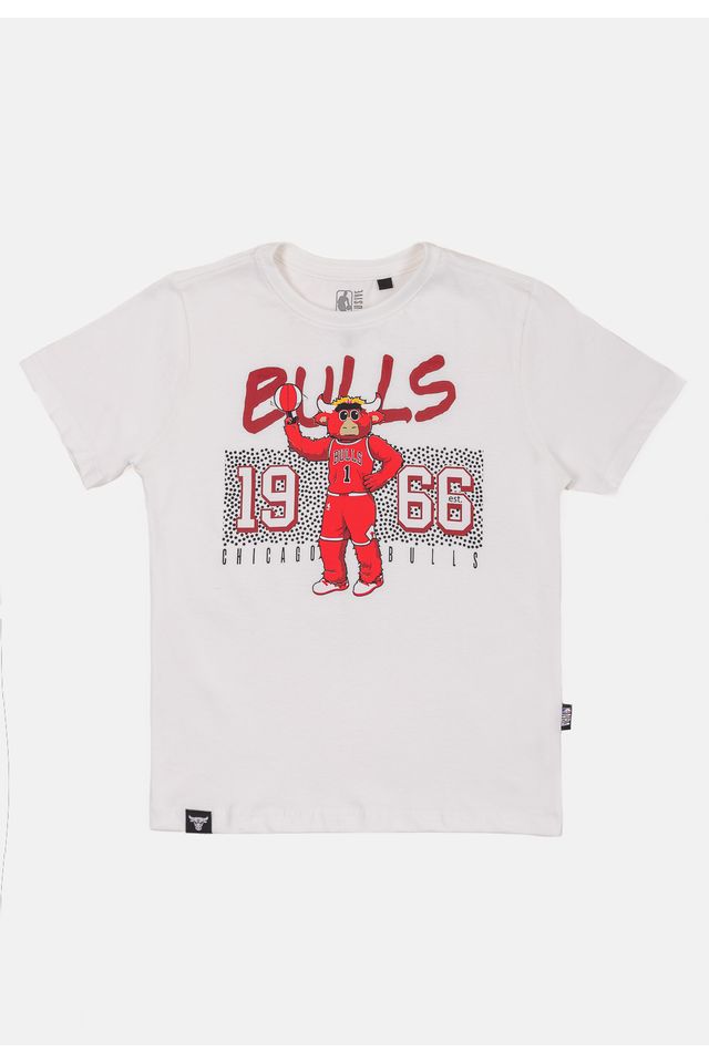 Camiseta-NBA-Juvenil-Mascot-Play-Chicago-Bulls-Branca-Off