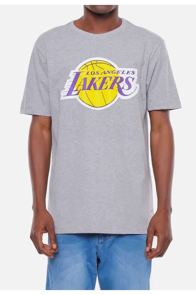 Camiseta-NBA-Transfer-Los-Angeles-Lakers-Cinza-Mescla