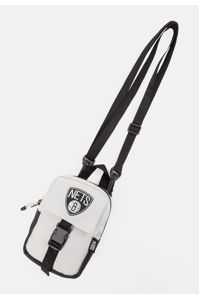 Bolsa-NBA-Shoulder-Bag-Brooklyn-Nets-Branca