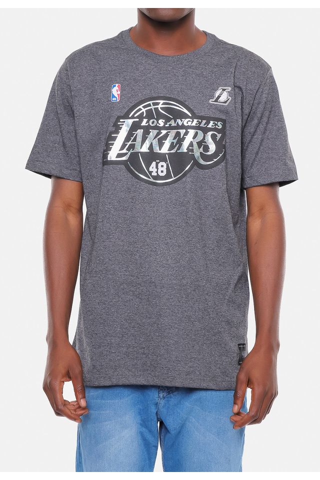 Camiseta-NBA-Rainbow-Los-Angeles-Lakers-Grafite-Mescla